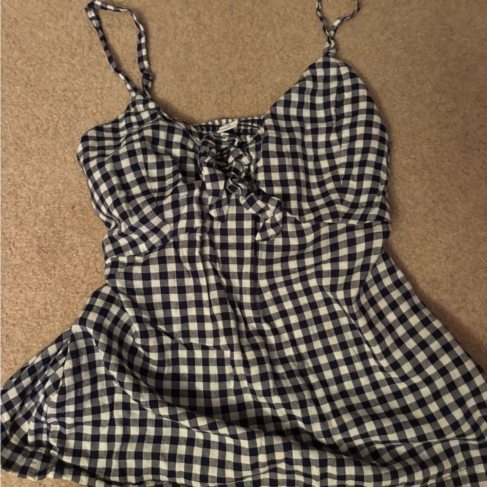 Old Navy Black and White Babydoll Top